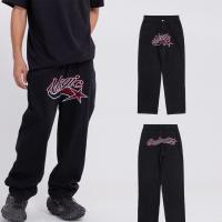 Cotton Men Jeans & loose embroidered letter PC