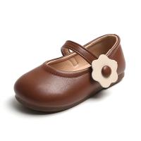 Rubber & PU Leather velcro Girl Kids Shoes Rubber Solid Pair