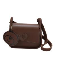 PU Leather Box Bag Shoulder Bag soft surface Solid PC