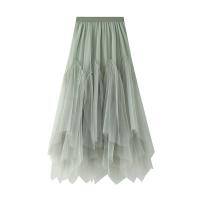 Polyester High Waist Skirt with lining patchwork patchwork : PC