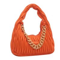 PU Leather Easy Matching Handbag with chain & soft surface Solid PC