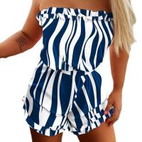 Polyester Plus Size Women Romper slimming & tube printed PC