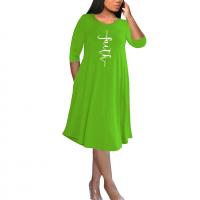Polyester T-shirt jurk Lappendeken Solide meer kleuren naar keuze stuk