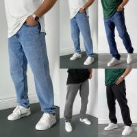Cotton Men Jeans slimming patchwork Solid PC