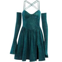 Polyester Slip Kleid, Patchwork, Solide, mehr Farben zur Auswahl,  Stück