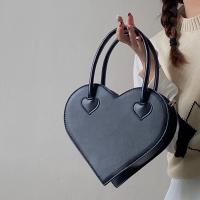 Polyester Handbag embossing & soft surface Solid black PC