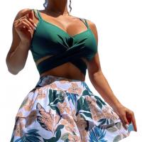 Polyamid Bikini, Gedruckt, Floral, mehr Farben zur Auswahl,  Festgelegt