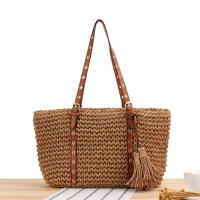 Straw Woven Shoulder Bag large capacity PC