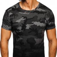 Cotton Plus Size Men Short Sleeve T-Shirt & loose printed camouflage PC