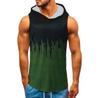 Polyester Plus Size Athletic Tank Top & loose printed PC