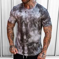 Polyester Men Short Sleeve T-Shirt & loose printed PC