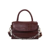 PU Leather Box Bag & Easy Matching Handbag attached with hanging strap Stone Grain PC