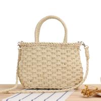 Paper Rope Woven Tote attached with hanging strap PC