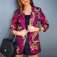 Polyester Women Suit Coat slimming printed PC
