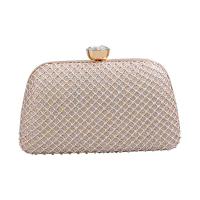 PU Leather Easy Matching Clutch Bag attached with hanging strap & with rhinestone PC