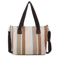 Canvas Concise & Easy Matching Shoulder Bag large capacity striped PC