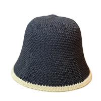 Knitted Easy Matching & windproof Bucket Hat sun protection Solid PC