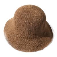Knitted Easy Matching Bucket Hat sun protection & breathable knitted Solid PC