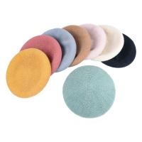 Milk Fiber & Polyester Easy Matching Berets sun protection & breathable Solid :可调节 PC