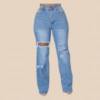 Denim Ripped Women Jeans & loose frayed Solid PC