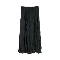 Polyester High Waist Skirt large hem design Polyester patchwork Solid : PC
