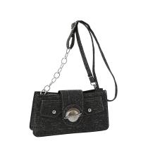 PU Leather cross body & Concise Shoulder Bag soft surface Solid PC