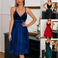 Polyester Short Evening Dress backless Solid PC
