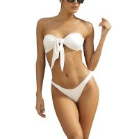 Spandex & Polyester Bikini multi-way & backless & padded plain dyed Solid Set