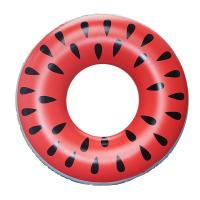 PVC Inflatable Swimming Ring printed fruit pattern red PC