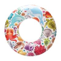 PVC Inflatable Children Swimming Ring printed Cartoon multi-colored PC