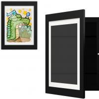 Solid Wood Picture Frame durable black PC