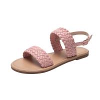 Rubber & PU Leather Women Sandals hardwearing & breathable Solid Pair