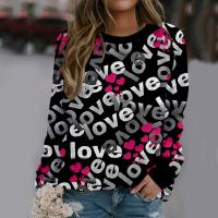 Polyester Damen Sweatshirts, Gedruckt, unterschiedliche Farbe und Muster für die Wahl,  Stück
