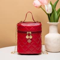 PU Leather Bucket Bag Handbag attached with hanging strap Argyle PC