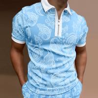 Polyester Männer Kurzarm Casual Shirt, Gedruckt, mehr Farben zur Auswahl,  Stück