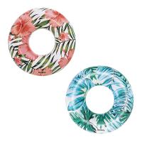 PVC Inflatable Swimming Ring random color printed leaf pattern PC