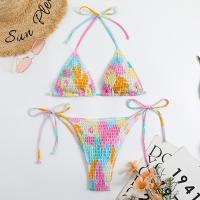 Polyester Bikini & two piece printed multi-colored Set