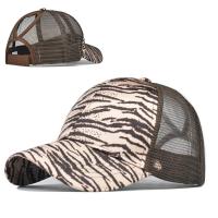 Cotton Ponytail Hat sun protection & adjustable printed : PC