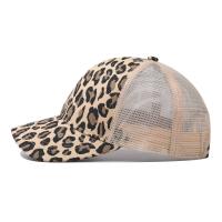 Cotton Baseball Cap sun protection & adjustable printed leopard : PC