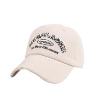 Cotton Baseball Cap sun protection & adjustable embroidered letter : PC