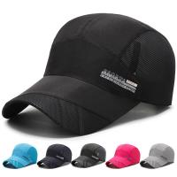 Quick Drying Material Baseball Cap sun protection & adjustable & breathable printed letter : PC