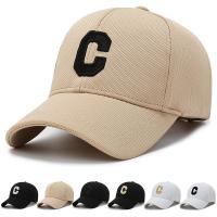 Cotton Baseball Cap sun protection & adjustable embroider letter : PC