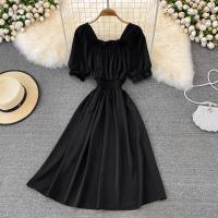 Polyester Waist-controlled One-piece Dress slimming Solid : PC
