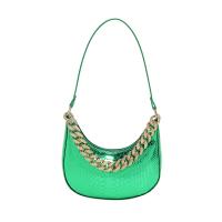 PU Leather Easy Matching Shoulder Bag with chain & soft surface crocodile grain PC