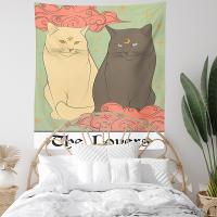 Polyester Tapestry Wall Hanging printed Cats PC