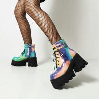 Lakovaná kůže & Gumové Dámské Martens Boots Stampato Ostatní più colori per la scelta Dvojice