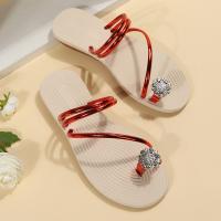 Synthetic Leather Women Sandals hardwearing & with rhinestone Pair