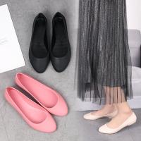 PVC Women Casual Shoes hardwearing Solid Pair