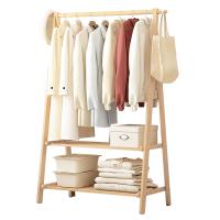 Solid Wood Storage Rack Clothes Hanging Rack for storage Solid PC