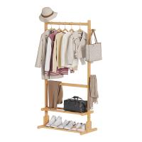 Moso Bamboo Storage Rack Clothes Hanging Rack for storage Solid PC